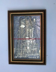 hiasan dinding, souvenir tambang, souvenir pensiun, pigura, tatah logo